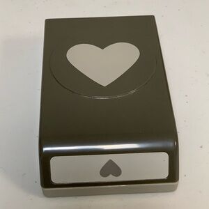 Stampin Up! Heart Punch Valentine Love Craft Note Card Cutter Scrapbook Art Deco